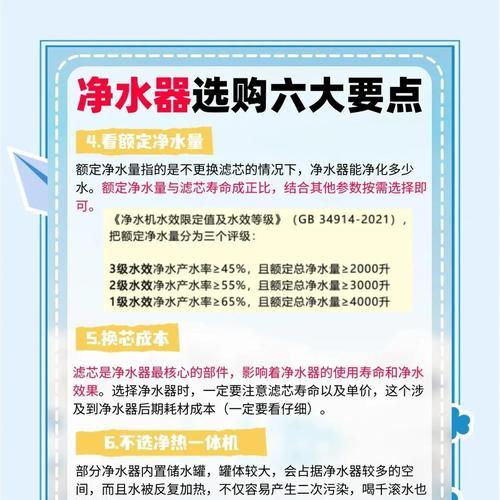 如何选择和安装适合的净水器？（一步步教您选择和安装净水器的方法）