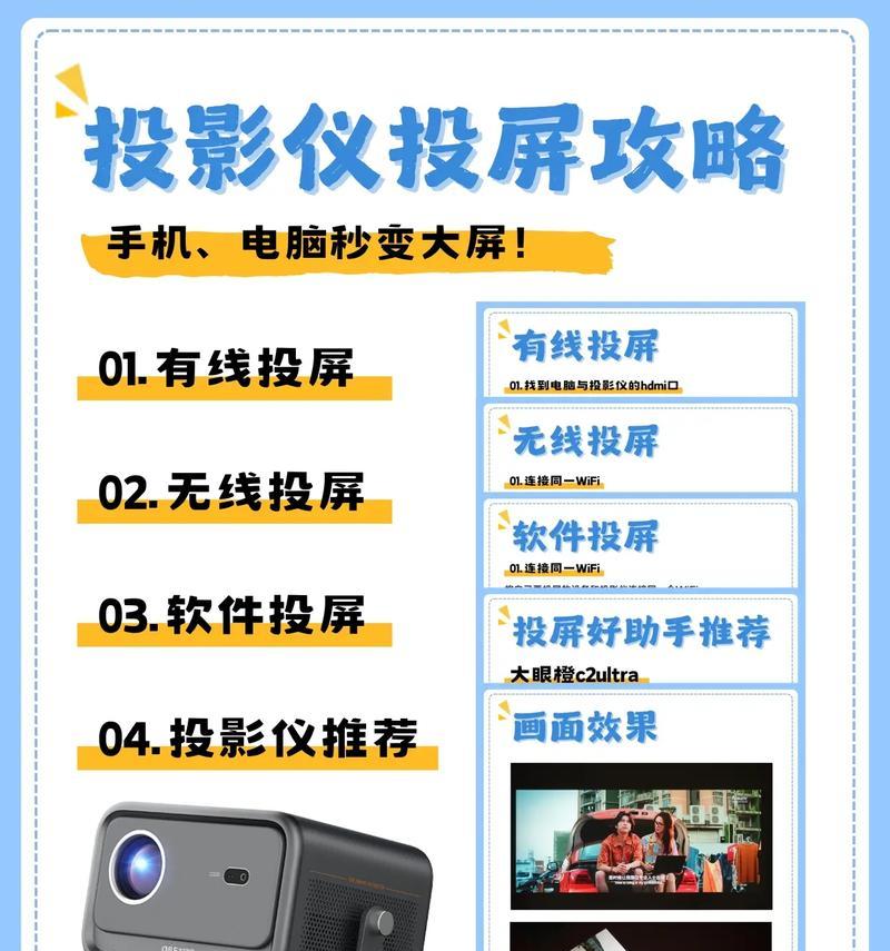 餐厅投屏投影仪设置步骤是什么？常见问题有哪些？