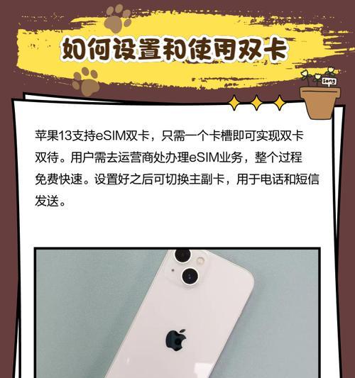 苹果13实现双卡双待（全新升级的双卡技术）