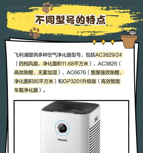 如何选择适合自己的飞利浦空气净化器（全方位的选购指南助你拥有健康空气环境）